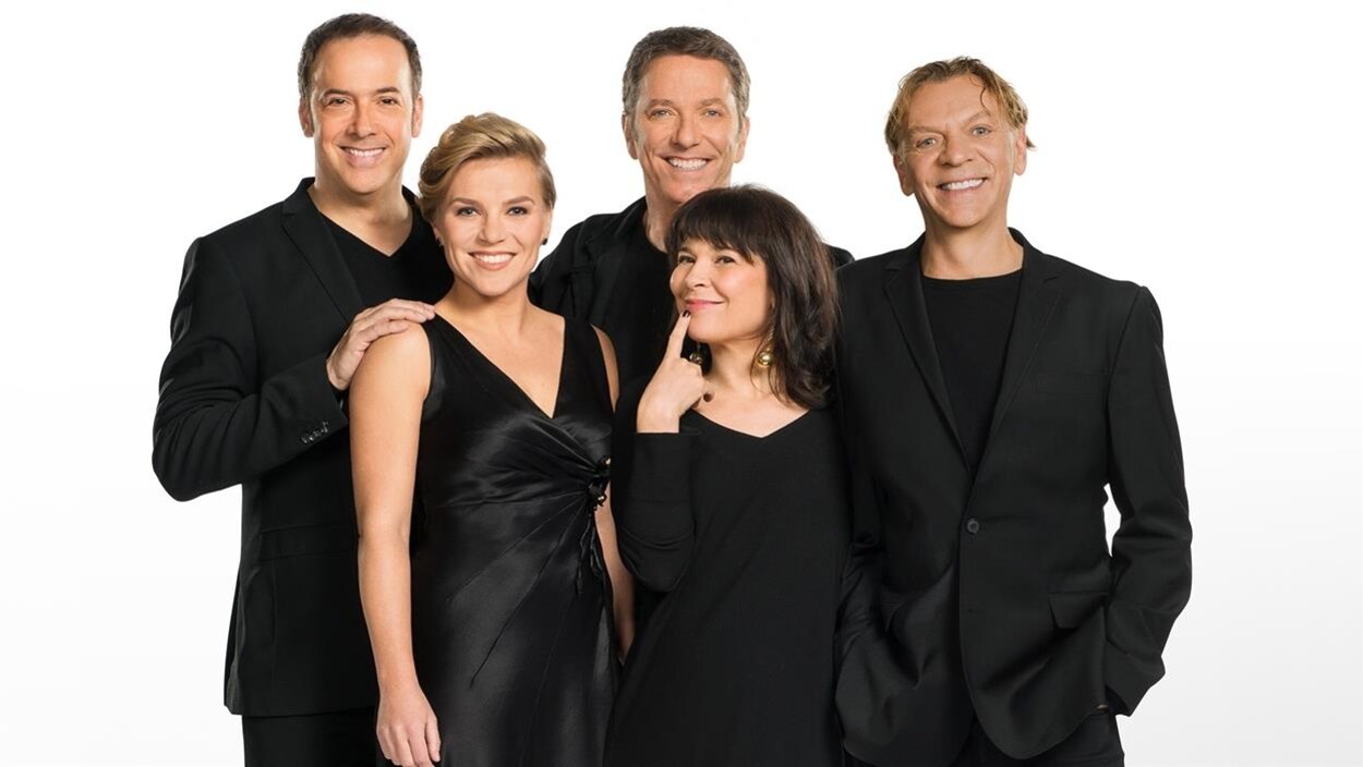 Pierre Brassard, Patrice L'Ecuyer, Marc Labrèche, Véronique Claveau et Anne Dorval Pierre Brassard, Patrice L'Ecuyer, Marc Labrèche, Véronique Claveau et Anne Dorval