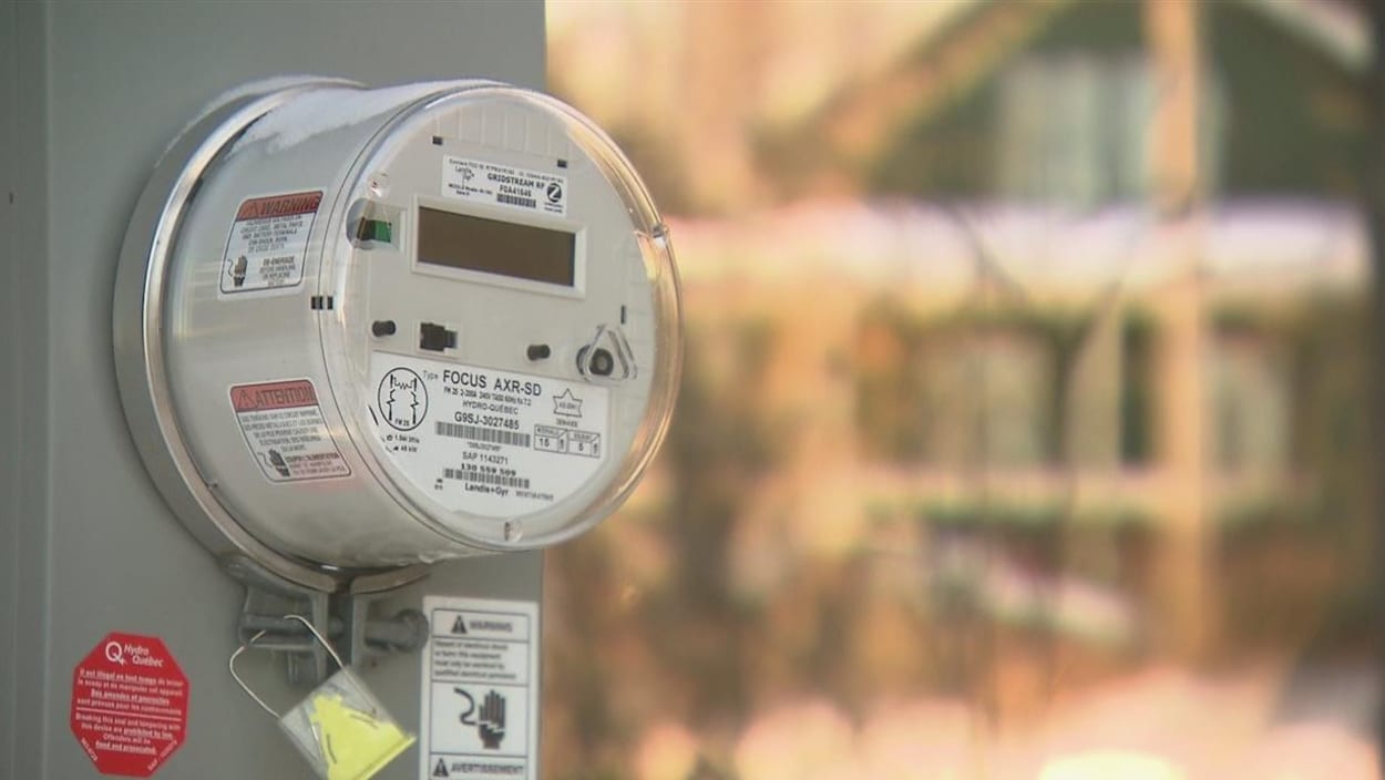 Un compteur intelligent d'Hydro-Québec (archives).