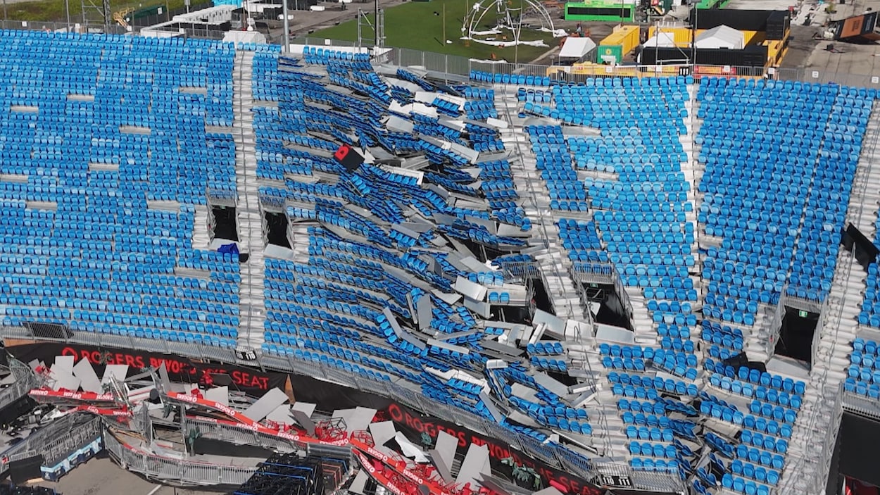 Toronto : le Stade Rogers endommagé par une violente tempête