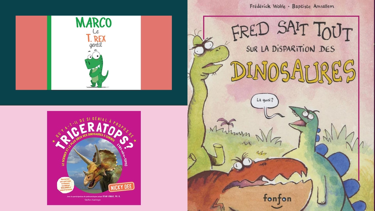 Les ouvrages parlent des dinosaures
