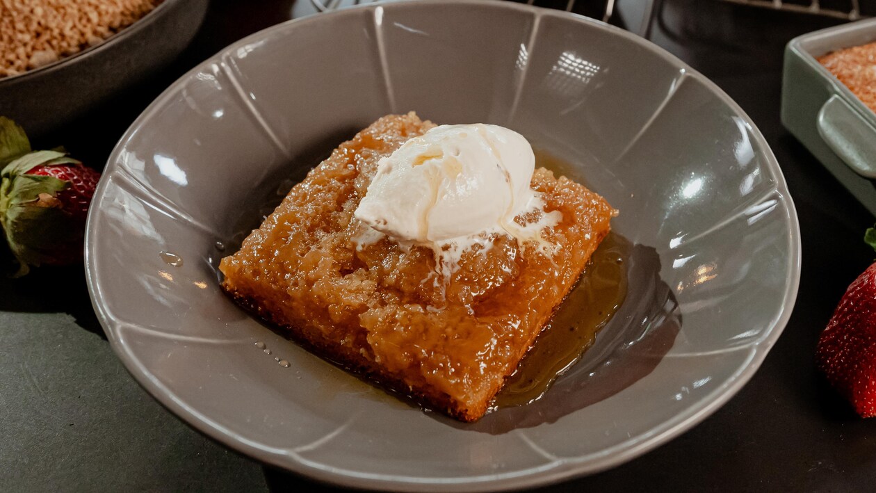 Pouding chômeur à l'érable 5 chefs dans ma cuisine