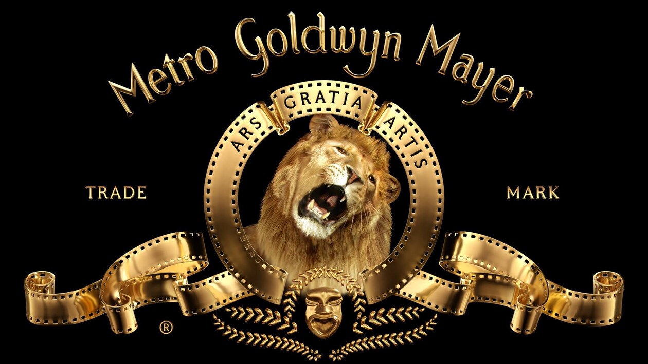 Le logo de Metro Goldwyn Mayer avec, au centre, un lion rugissant.