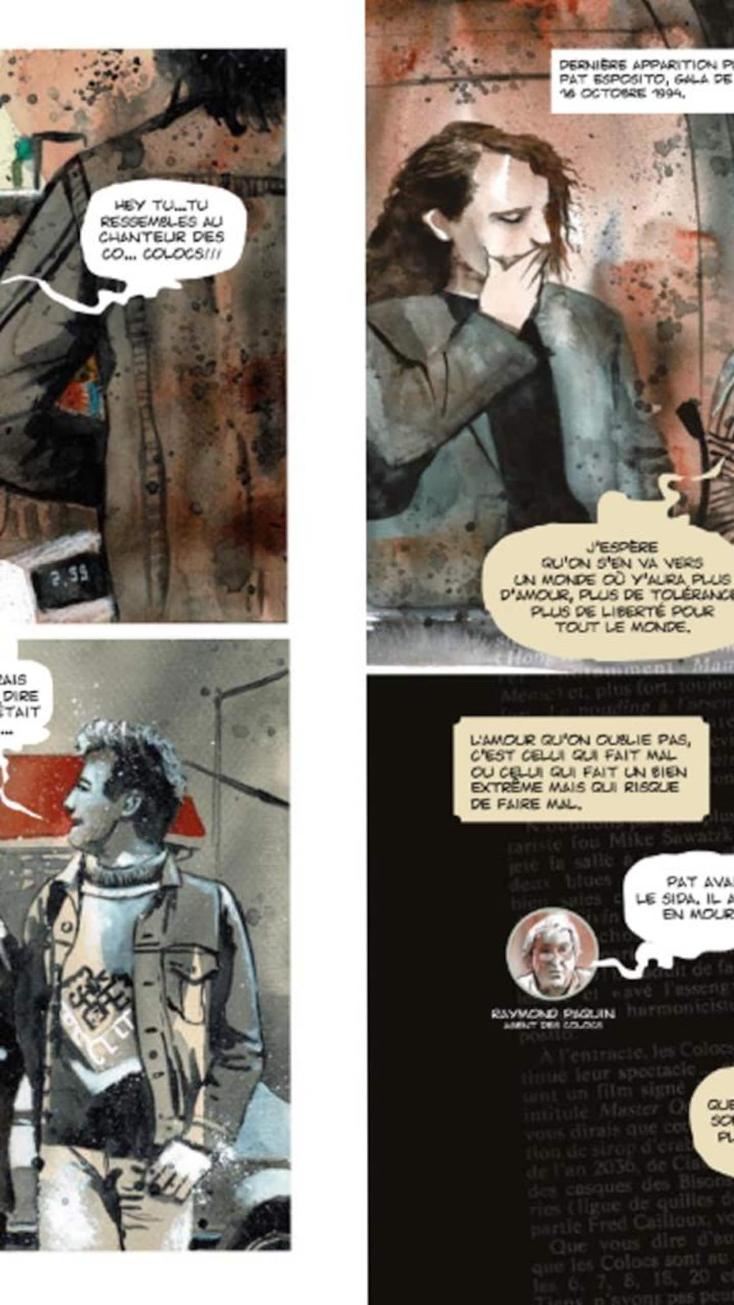 L'extrait d'une planche de la bande dessinée.