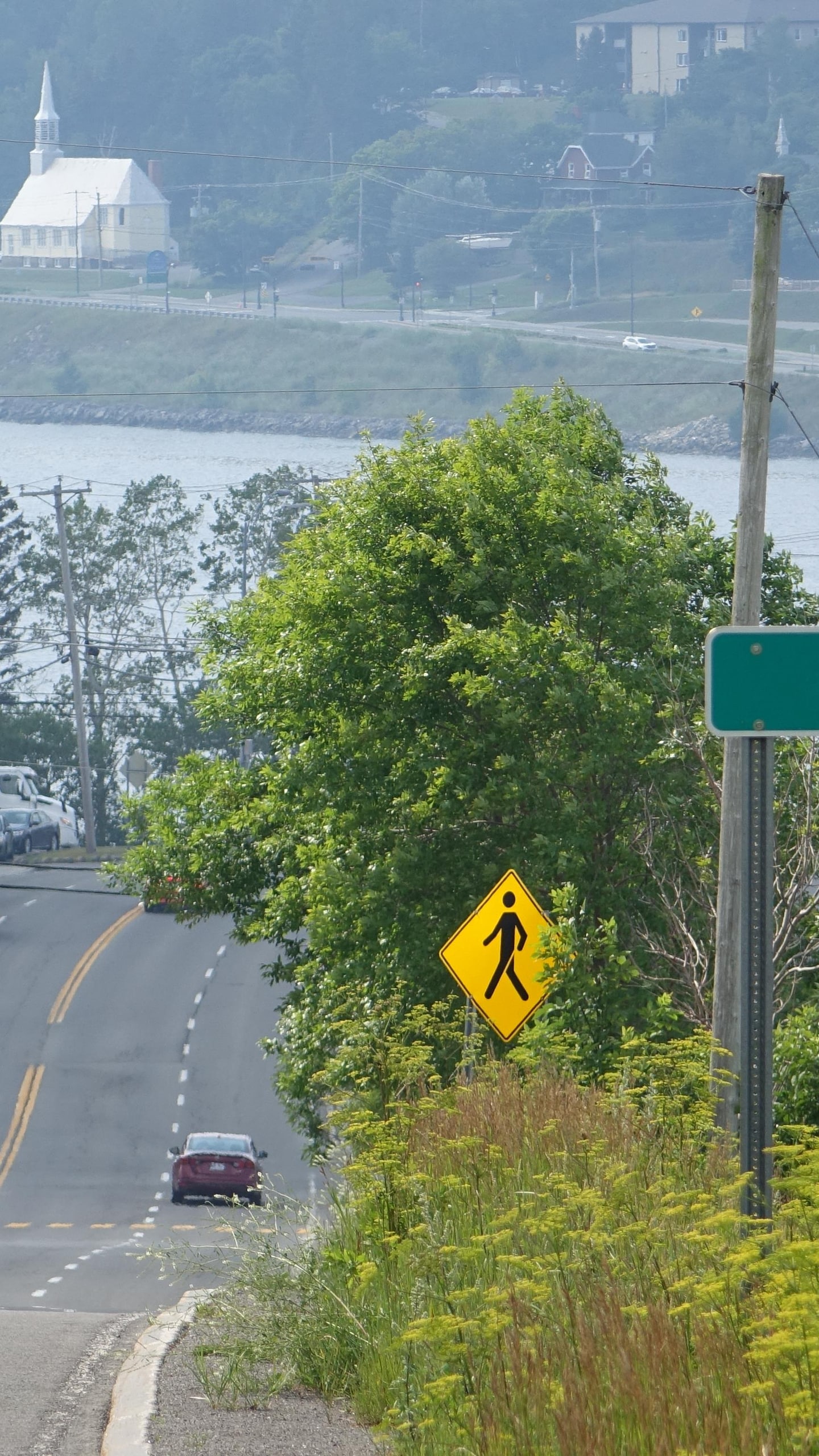 Un paysage de la ville de Gaspé.