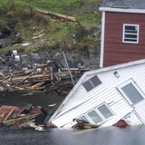 Les dégâts de la tempête Fiona à Rose Blanche-Harbour Le Cou, à Terre-Neuve, le mardi 27 septembre 2022.