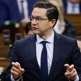 Conservative Leader Pierre Poilievre said in a fiery speech to his caucus Friday that Canada is broken and Prime Minister Justin Trudeau should step aside if he can't fix the country's problems. 
