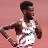 El atleta canadiense Moh Ahmed.