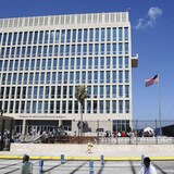 La bâtisse de l'ambassade des États-Unis à La Havane, à Cuba.