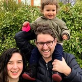 Andrew Longhurst, his wife Mia Edbrooke and four-year-old son Levi Longhurst, were feeling sick a couple of weeks ago, but couldn't find rapid tests in two nearby B.C. pharmacies. (Submitted by Andrew Longhurst)