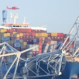 A container ship hit a major bridge in Baltimore, causing several vehicles to fall into the Patapsco River. Fire officials initially said crews were searching for at least seven people in the waters.