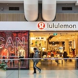 A Lululemon store is seen in the Eaton Centre shopping mall in Toronto on Dec. 13, 2021. The Competition Bureau has opened an investigation into the clothier's environmental claims in its marketing campaigns. 
