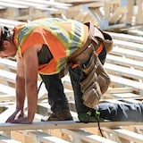 Un trabajador de la construcción.
