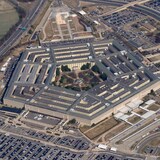 Aerial view ng gusali ng Pentagon.