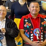 Conrad Ritchie, right, is Chief of the Chippewas of Saugeen First Nation and Lorne Mandawoub, left is an elder in the band council. (Submitted by Conrad Ritchie)