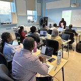 Classe du Cégep de la Gaspésie et des Îles.
