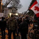 Protesters have gathered outside of Ontario Premier Doug Ford's house throughout the pandemic. In the image above, protesters in the fall of 2020 gathered outside Ford's house in Toronto to protest lockdown measures. 