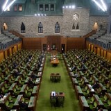 Ang House of Commons na walang tao.