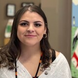 Darrylynn Klyne, a housing and outreach support worker at North Central Family Centre in Regina, says as a mother of two children, the high cost of living is 'challenging.' (Sam Samson/CBC)