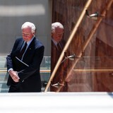 David Johnston, independent special rapporteur on foreign interference, arrives to present his first report in Ottawa on Tuesday, May 23, 2023.
