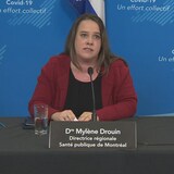 Dr. Mylene Drouin, Montreal's public health director, says the first suspected cases of monkeypox in the region were reported on May 12, tied mostly to men aged 30 to 55 who have had sexual relations with other men.
