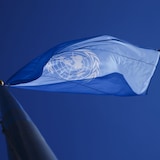 Un drapeau des Nations unies