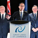 Doug Ford, Josh Shapiro and François Legault.