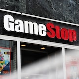 La bannière du détaillant de jeux vidéo GameStop