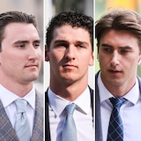 Carter Hart, Alex Formenton, Cal Foote, Michael McLeod and Dillon Dubé