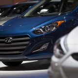 More than 300,000 Hyundais including the Elantra shown here are being recalled in Canada for a fire risk. ( Andrew Harrer/Bloomberg)