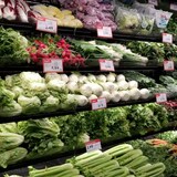 The produce section at a Longo's supermarket in Stouffville, Ont., in February. Canada's inflation rate fell to 5.2 per cent in February, the largest deceleration from a previous month since April 2020, according to Statistics Canada. (Emily Chung/CBC)