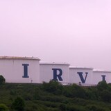 An oil refinery.