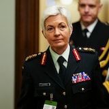 Lt.-Gen. Jennie Carignan arrives the the Prime Minister's Office on Parliament Hill in Ottawa on Tuesday, Jan. 30, 2024. 