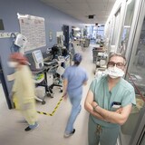 Dr. Joseph Dahine, an intensive care specialist at Cité-de-la-Santé hospital in Laval, has been sharing what goes on behind the scenes at his job with his followers on TikTok — a platform he says helped him show the human side of health care. (Ivanoh Demers/Radio-Canada)
 

 