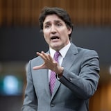 Justin Trudeau nagsasalita sa House of Commons.