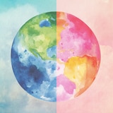 Une représentation de la planète Terre.