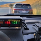 Police say they recently stopped a grey minivan whose driver was going 136 km/h in a 100 km/h zone near Merritt, B.C. 