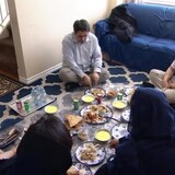 An Afghan family celebrates Nowruz, the Persian New Year, in Saskatchewan. (Chanss Lagaden/CBC)