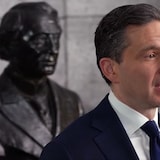 An ad on Pierre Poilievre's Facebook page shows the Conservative leader speaking about the importance of developing large scale national projects. 
