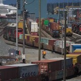 A strike by port workers in British Columbia slowed economic activity in July. (Darryl Dyck/The Canadian Press)