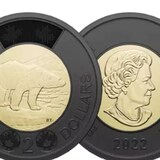 Five million of the coins shown above, commemorating the life of Queen Elizabeth, will go into circulation in Canada this month. (Royal Canadian Mint)