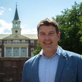 Ryan Sullivan, St. Thomas University's associate vice president of enrolment, said the university wants to help bridge the gap for students whose academic pursuits have been disrupted by conflict. (St. Thomas University)
