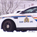 The RCMP said Thursday that they were searching the suspect's residence. 