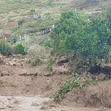 Landslide occurred Sunday in the village of Tarasin in Central Darfur's Marrah Mountains.
