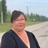 April Martel, en mai 2023, à Hay River.