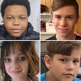 Une mosaïque des victimes de Tumbler Ridge.