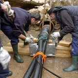 Undersea cables, like this one seen in Italy in 2005, are critical infrastructure that carry everything from internet to electricity around the world. 