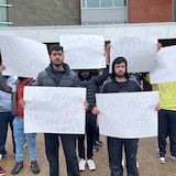 Rupinder Pal Singh, left, and Jaspreet Singh are both worried about recent changes to P.E.I.'s immigration policy that prioritize health-care and construction workers.