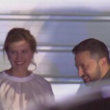 President Zelensky and his wife received by Justin Trudeau at the Ottawa airport.