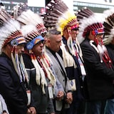 Des chefs autochtones lors d'une assemblée extraordinaire de l'APN à Calgary, en octobre 2024.