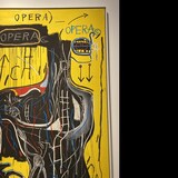 Detail of “Anybody speaking words” (1982) by Jean-Michel Basquiat, which is part of the “Seeing Loud: Basquiat and Music” exhibition at the Montreal Museum of Fine Arts.
PHOTO: RCI / PALOMA MARTÍNEZ MÉNDEZ
